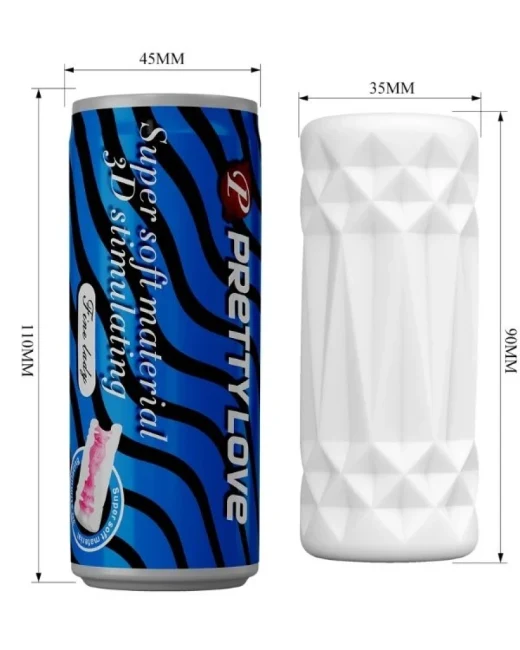 Super Soft Material 3d Stimulating Kola Kutusu Şeklinde Mastürbatör alternatif görünüm