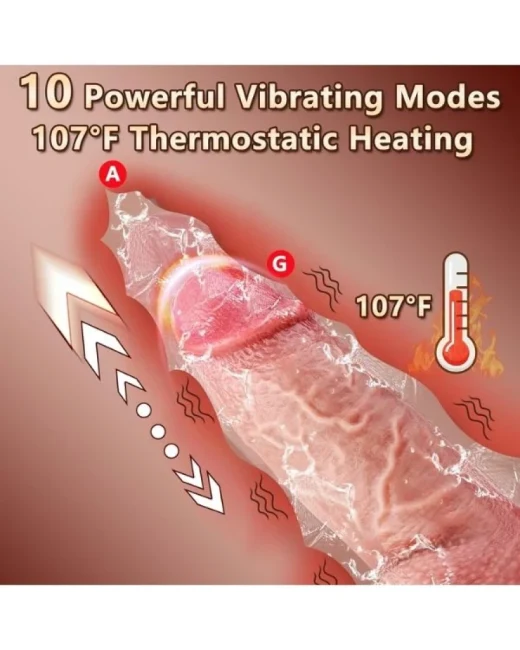 Thrusting Huge Thick Dildo Vibratör 21 cm – Sıvı Silikon, Hissedilir Damarlı alternatif görünüm