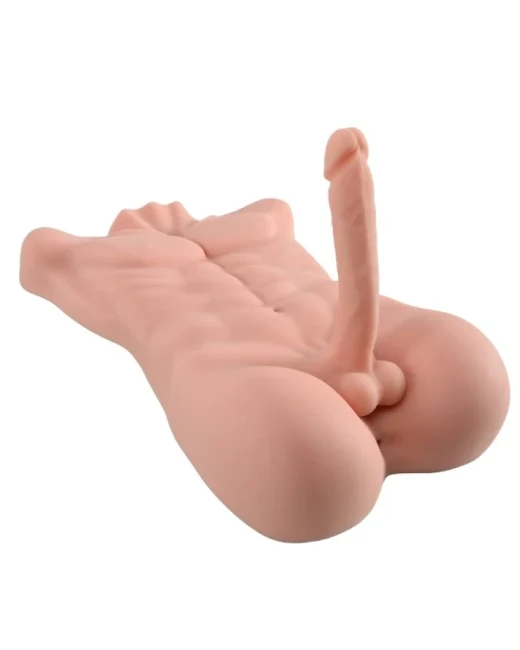 Gerçekçi 11,3 kg Yarım Vücut Erkek Penis Mastürbatörü - TPE