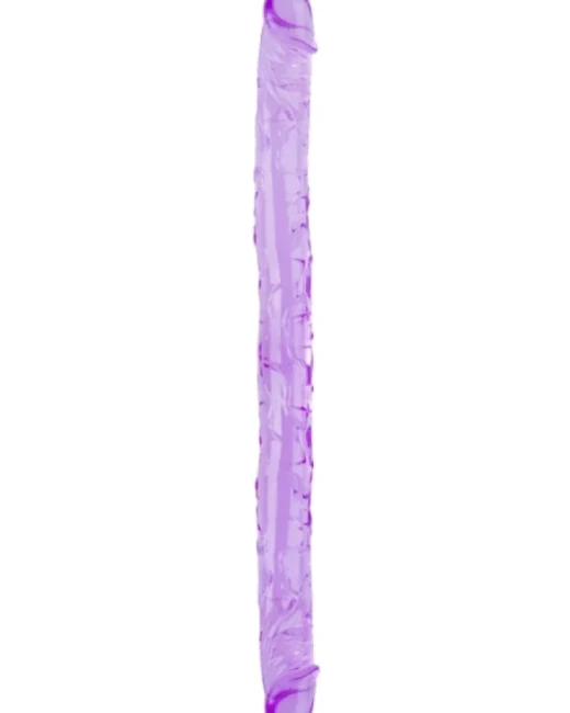 Çift Taraflı Esnek Silikon Dildo 34 cm - Gerçekçi Dokulu