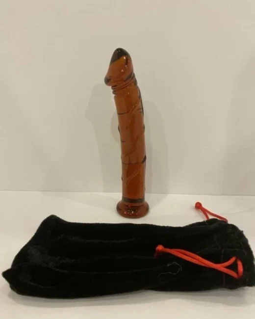 15,5 cm Cam Anal ve Vajinal Dildo alternatif görünüm