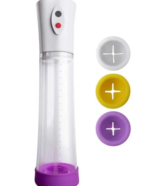 Otomatik Vakumlu Penis Pompası - Silikon, Şarjlı