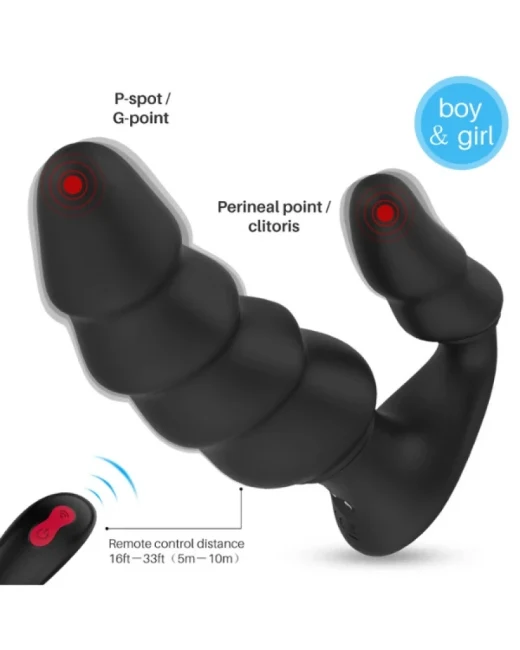 Kumandalı 9 Fonksiyonlu Titreşimli Şarjlı Double Vibratör - Silikon alternatif görünüm