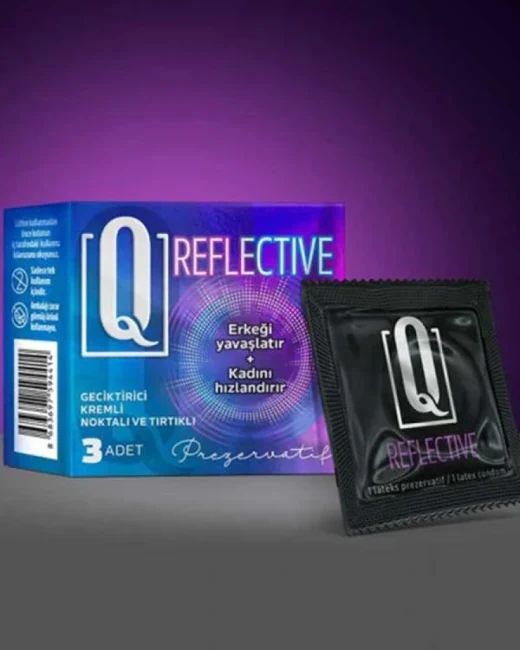Tırtıklı Kayganlaştırıcılı Prezervatif 3'li