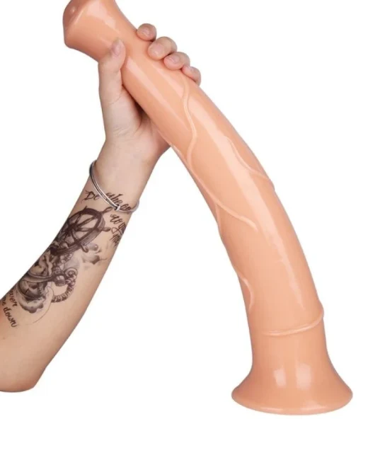Ten Rengi 44 cm At Dildo – Sıvı Silikon
