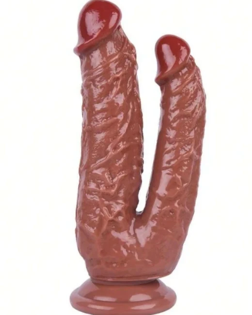 19 cm Çiftli Dildo - Silikon