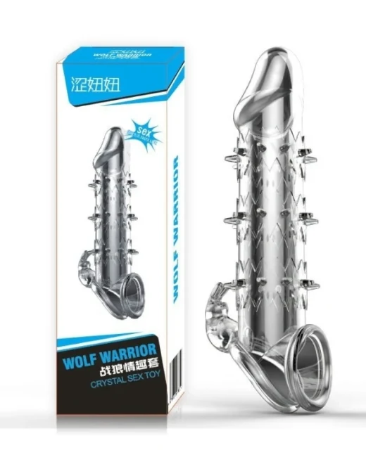 Şeffaf Dokulu Penis Kılıfı - Esnek TPE Malzeme, Gerçekçi His, 13,8 cm