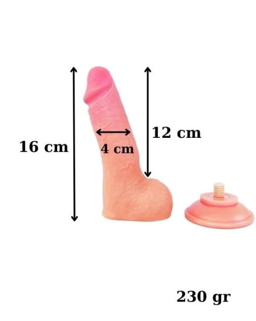 Damarlı Gerçekçi Dildo 16 cm alternatif görünüm