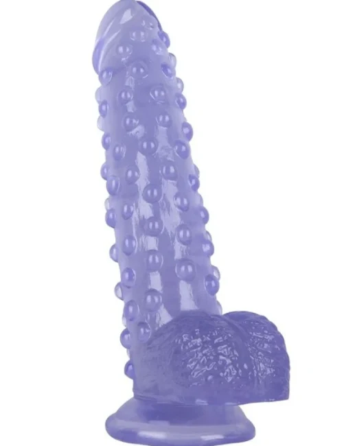 24 cm Mor Dildo – Medikal Silikon – 383 g