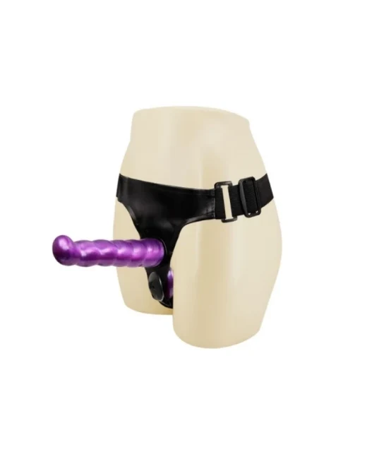 Çift Taraflı Belden Bağlamalı Dildo - Silikon alternatif görünüm